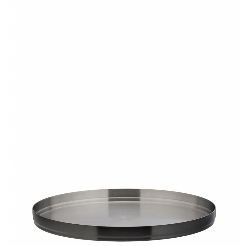 Utopia Brushed Black Round Plate 9" (23cm)