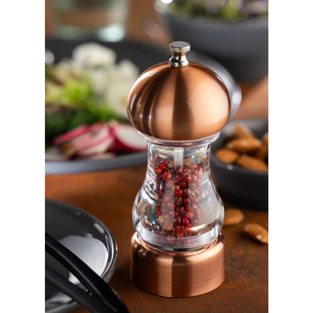 Utopia Copper Top Acrylic Salt/Pepper Grinder 6" (15cm)