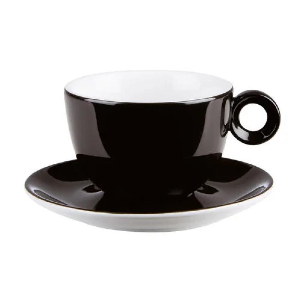 DPS Black Saucer 16cm/6  1/3"