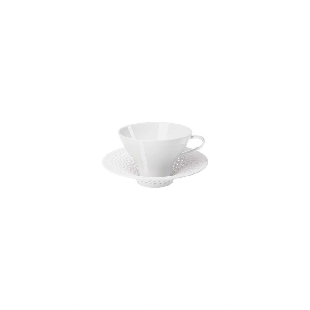 Hering Berlin Cielo coffee/tea cup with saucer ø110 h80 170ml,ø165 h40