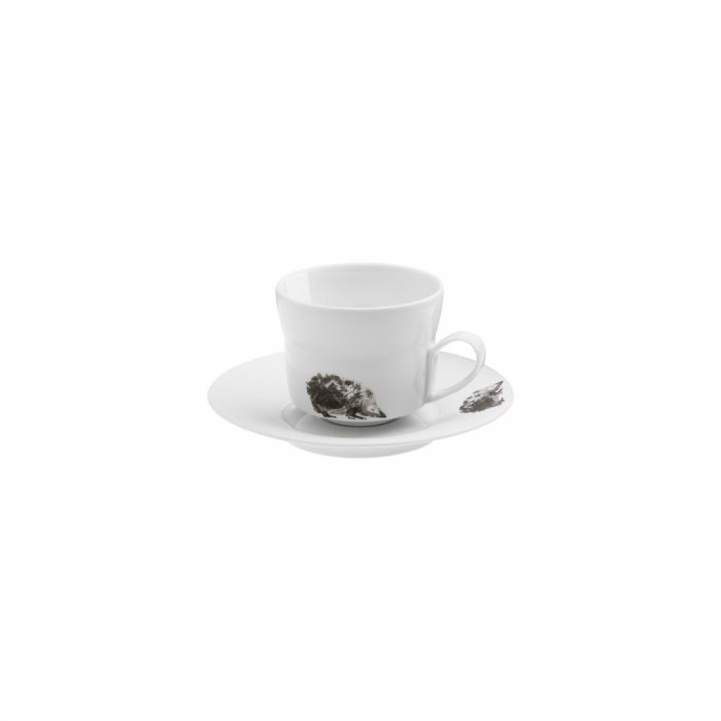 Hering Berlin Piqueur cappuccino cup with saucer ø91 h75 250ml/ ø160 h21