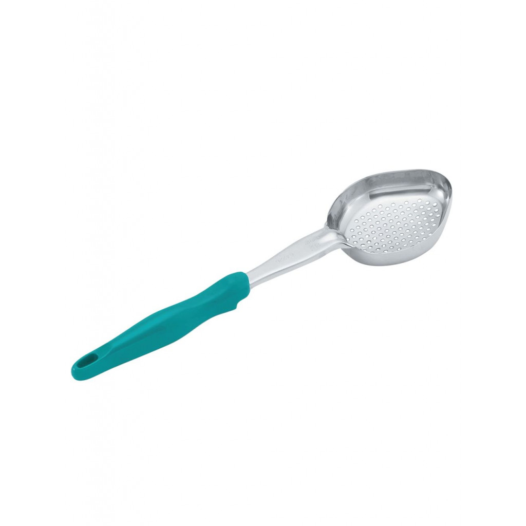 Vollrath 6422655 Oval Bowl Spoodle Perforated Teal 36,4x9,8cm 177ml