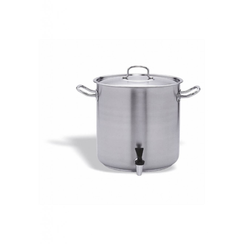 Vollrath-Pujadas SS STOCK POT WITH TAP 45 CM