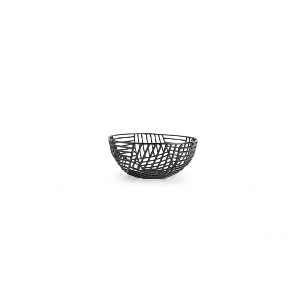 Bonbistro Wire basket 15xH6,5cm black Tero