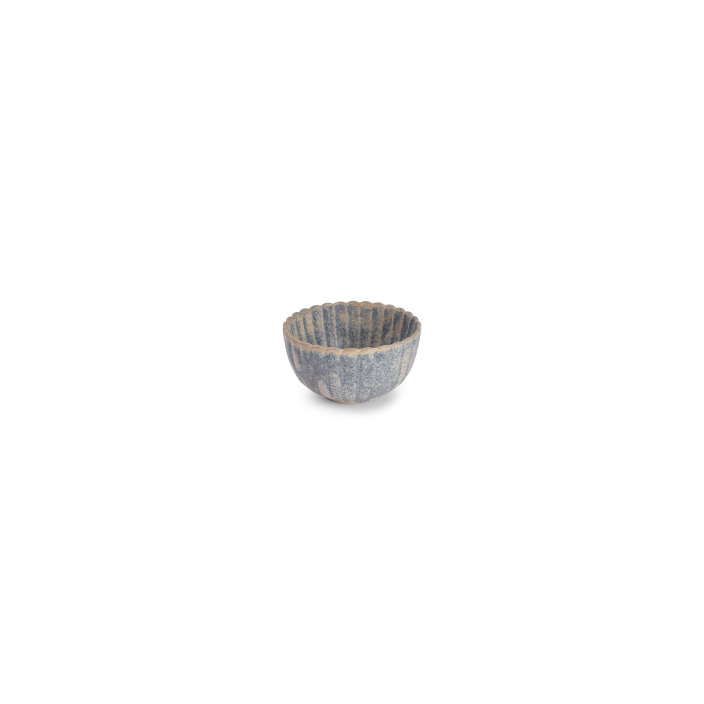 F2D Bowl 10xH5cm blue faded Dune