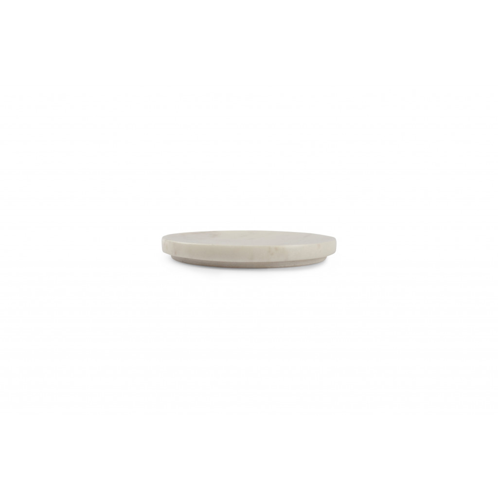 CHIC Serving dish 12,5xH1,5cm marble white Pura