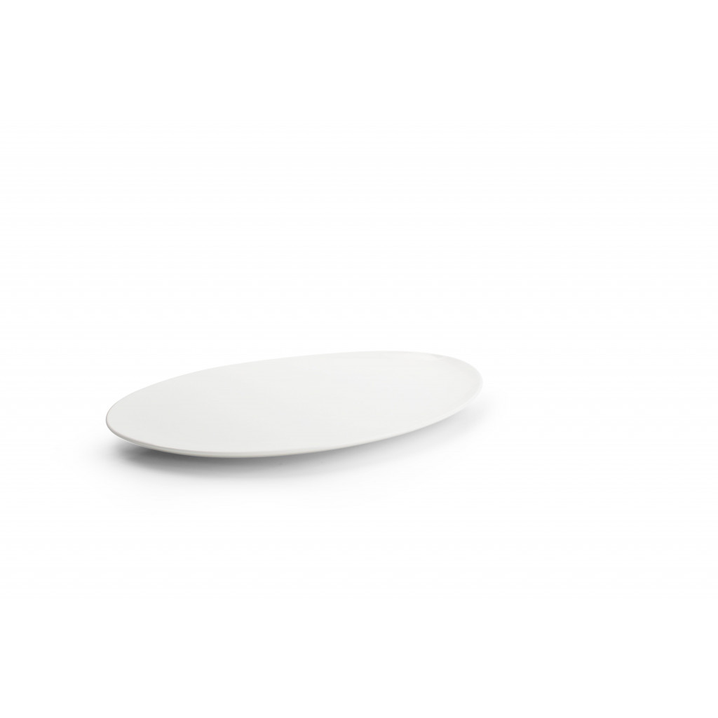 CHIC Plate 36x24,5cm white Perla