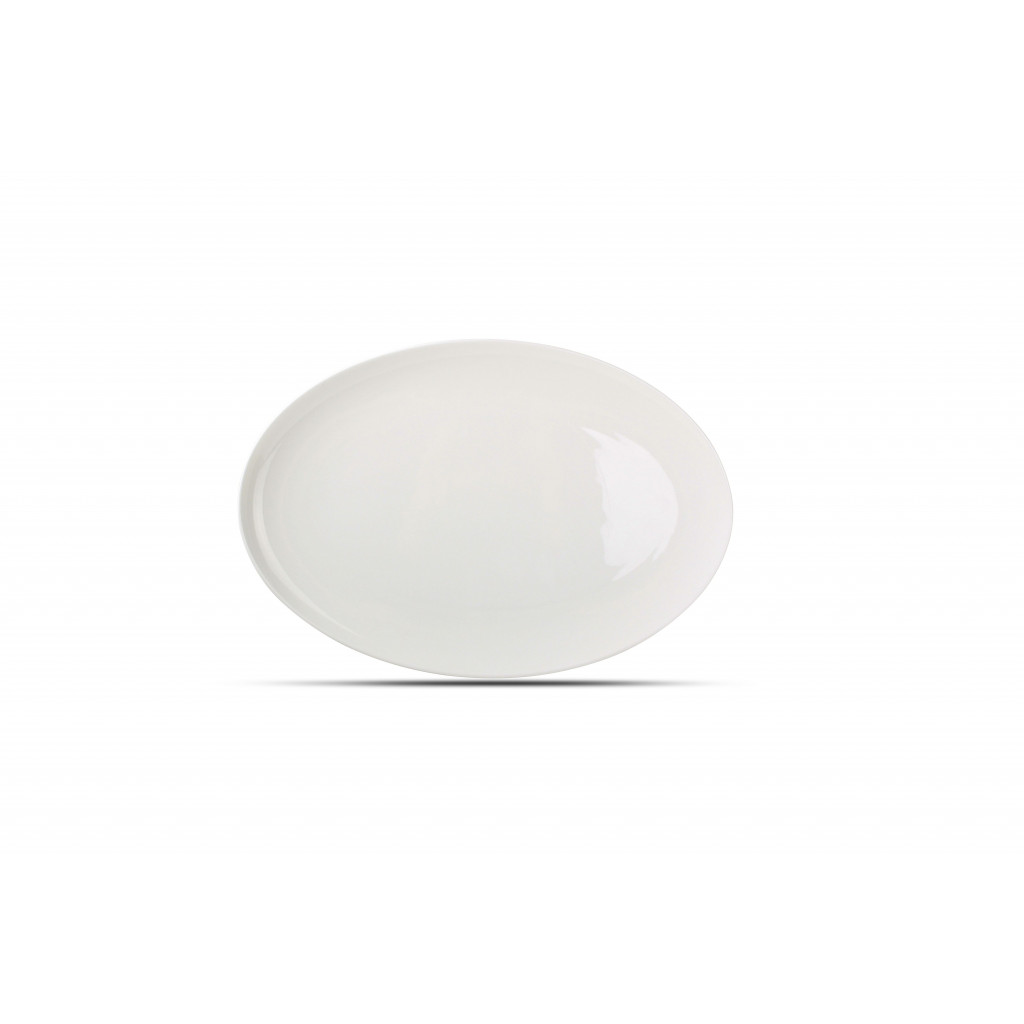 CHIC Plate 36x24,5cm white Perla