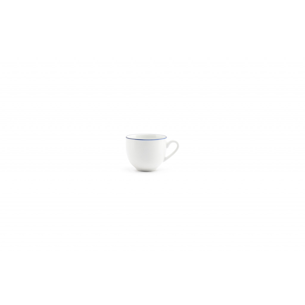 Bonbistro Mocha cup 10cl blue rim Basic White