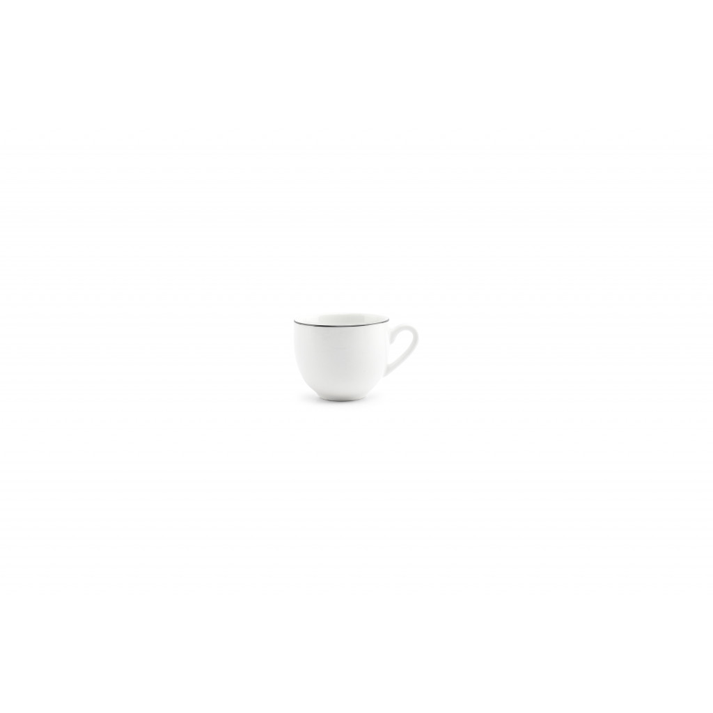 Bonbistro Mocha cup 10cl black rim Basic White