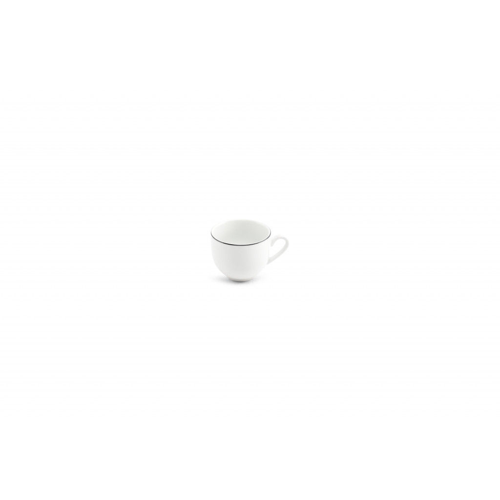 Bonbistro Mocha cup 10cl black rim Basic White