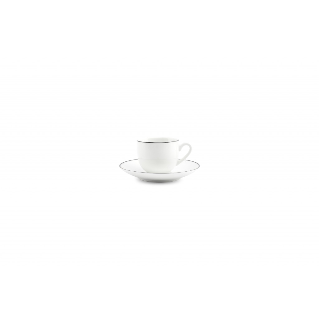 Bonbistro Mocha cup 10cl black rim Basic White