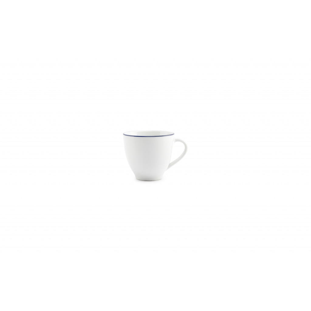 Bonbistro Cup 20cl blue rim Basic White