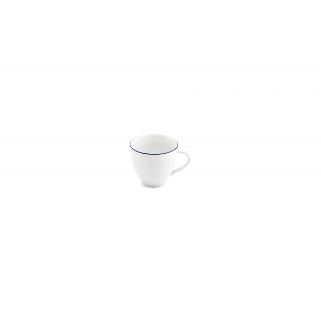 Bonbistro Cup 20cl blue rim Basic White