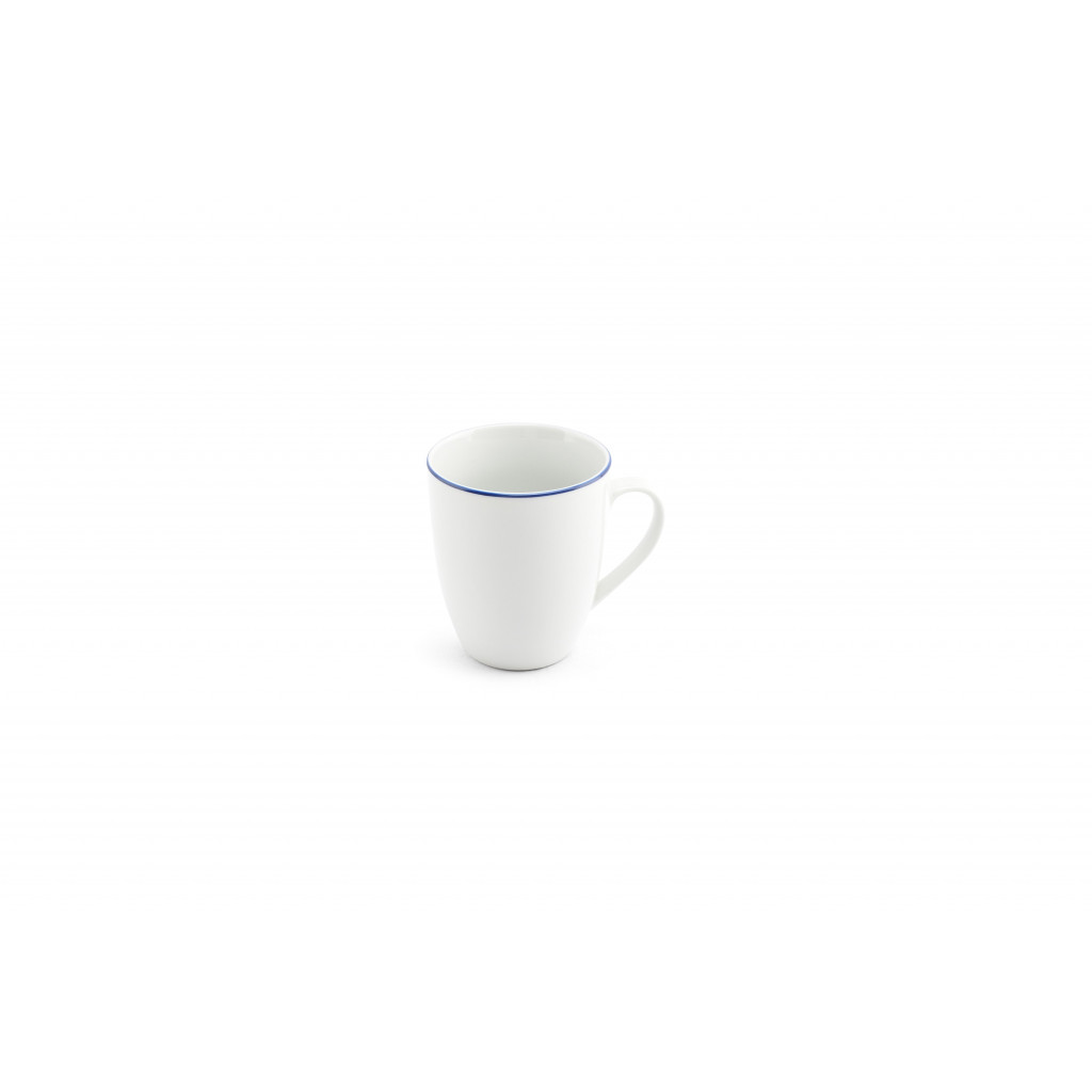 Bonbistro Mug 38cl blue rim Basic White