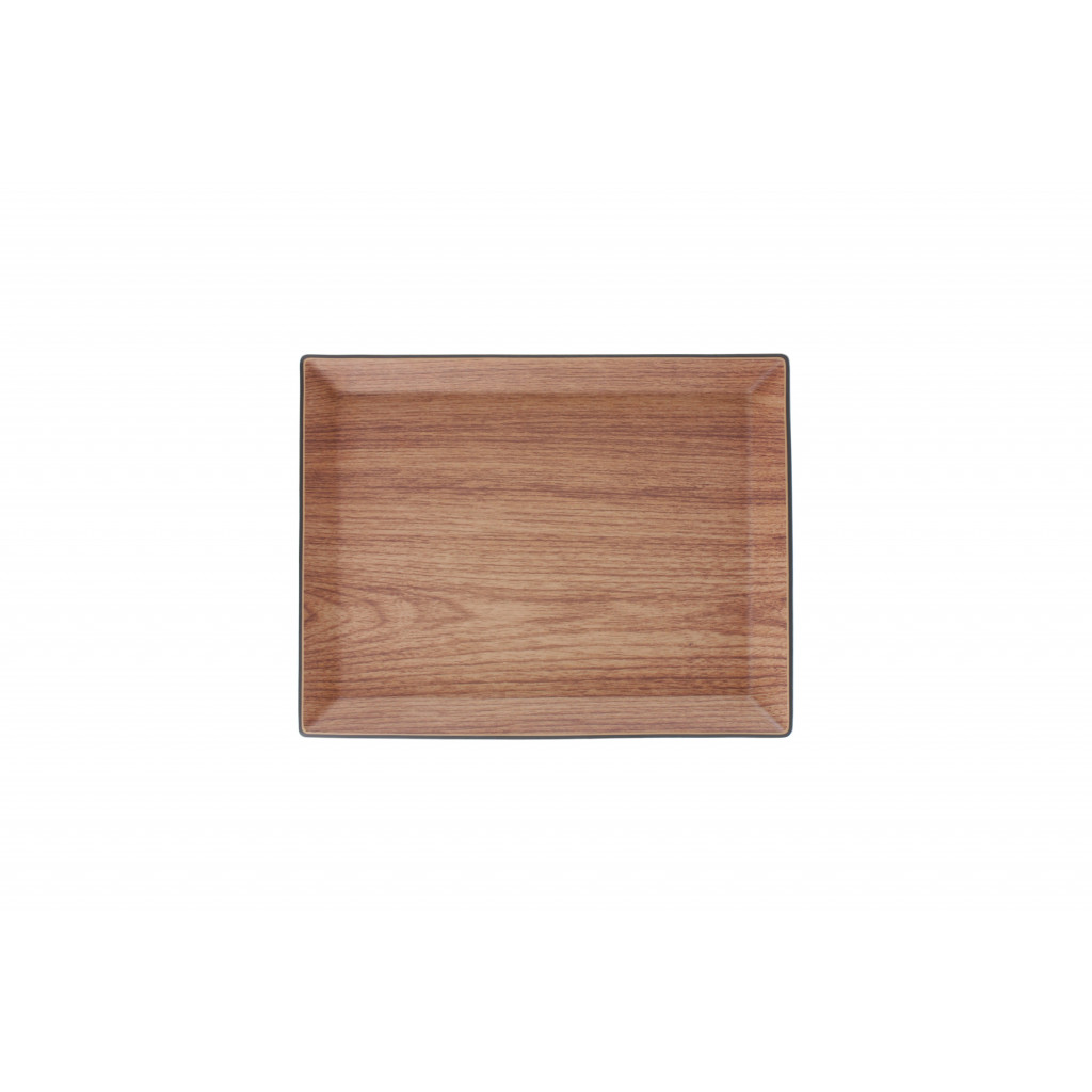 Bonbistro Serving tray 29,5x23xH2cm brown Buffet