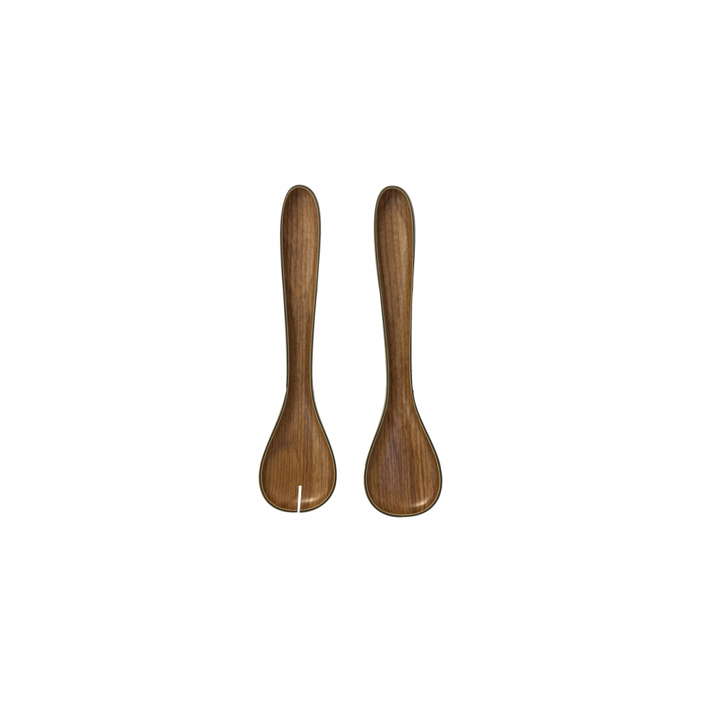 Bonbistro Serving cutlery set 2 pieces brown Buffet