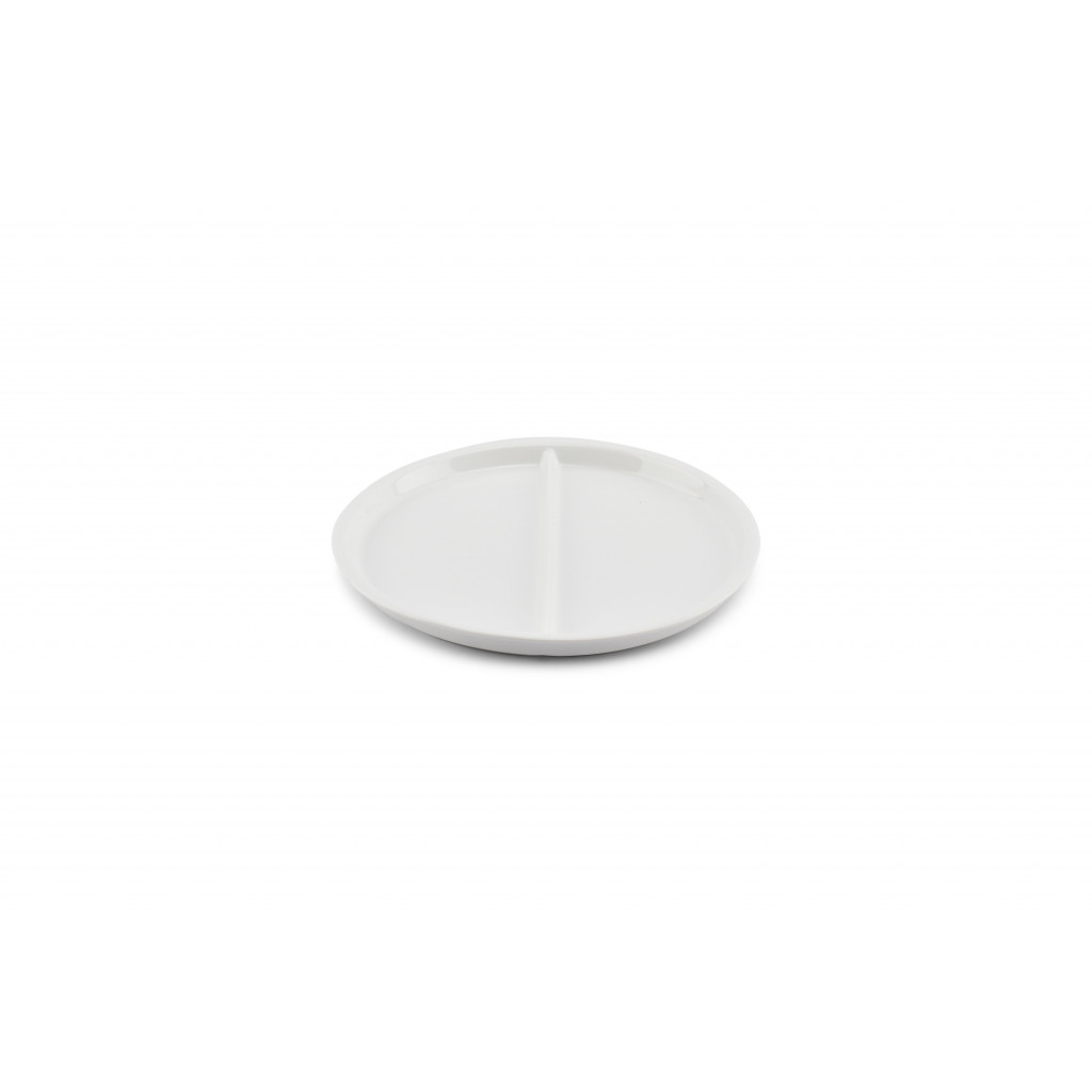 Bonbistro Divider plate 23cm 2 parts white Care