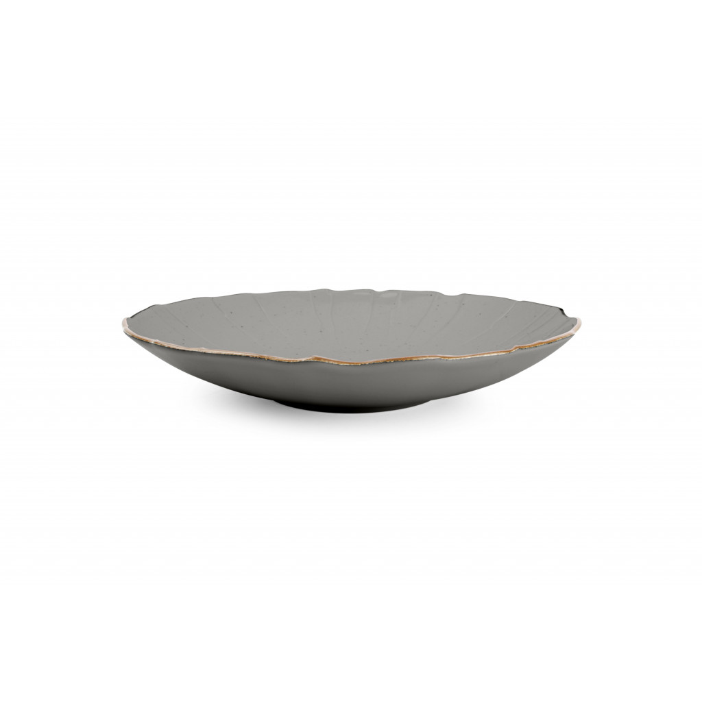 Bonbistro Deep plate 30cm structure grey Collect