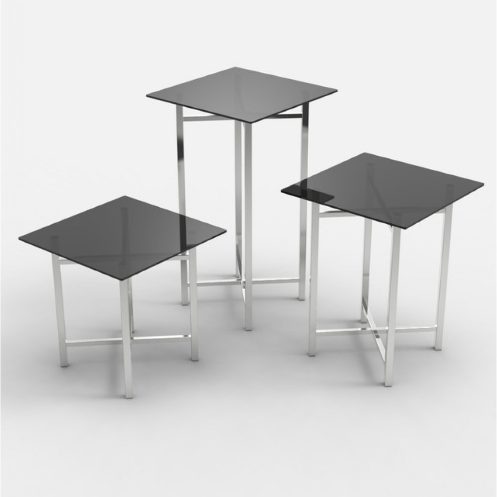 Craster Rise 800 Grey Glass Square Table Top Grey Glass 800 × 800 × 22 mm 
31.5 × 31.5 × 0.9”