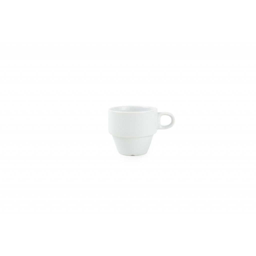 Bonbistro Mocha cup 0.085l stackable white porc.Finlandia