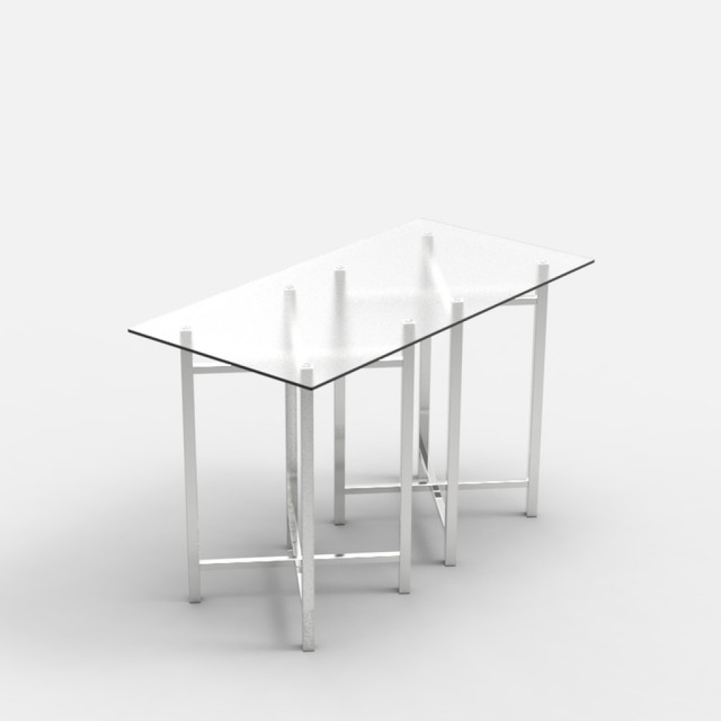 Craster Rise 700 Frosted Glass Rectangle Table Top Frosted Glass 700 × 1400 × 22 mm 
27.5 × 55.1 × 0