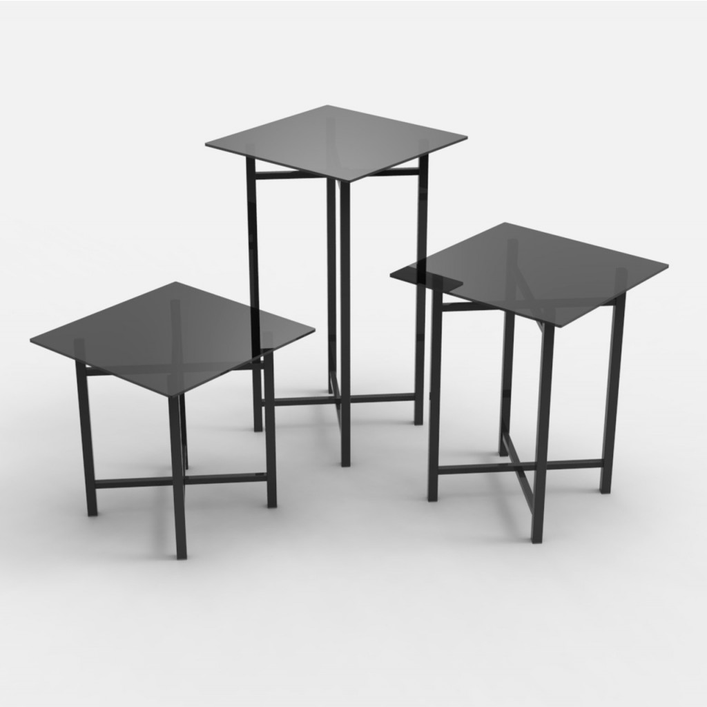 Craster Rise 700 Medium Black Steel Table Leg Powder Coated Steel 507.8 × 507.8 × 890 mm
19.9 × 19.9