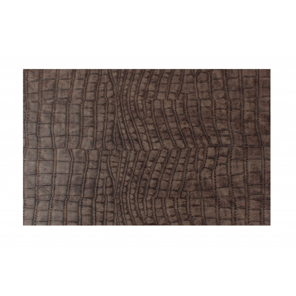 Bonbistro Placemat 45x30cm crocodile look brown Layer