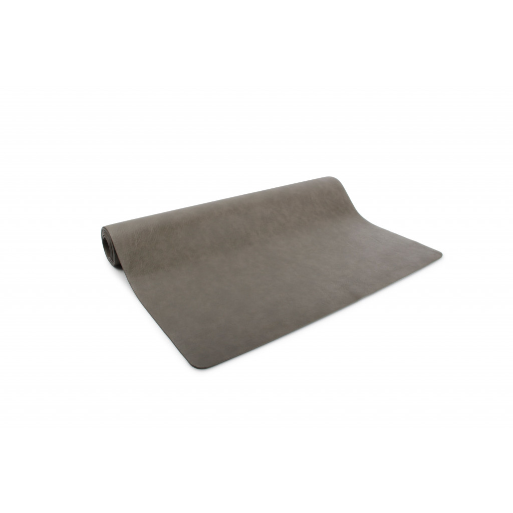 Bonbistro Běhoun na stůl 135x50cm leather look grey Layer