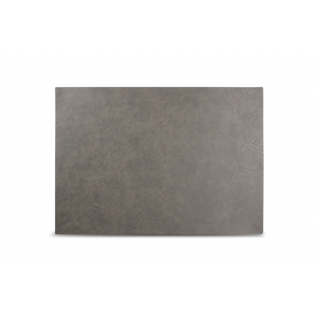 Bonbistro Placemat 43x30cm leather look grey Layer