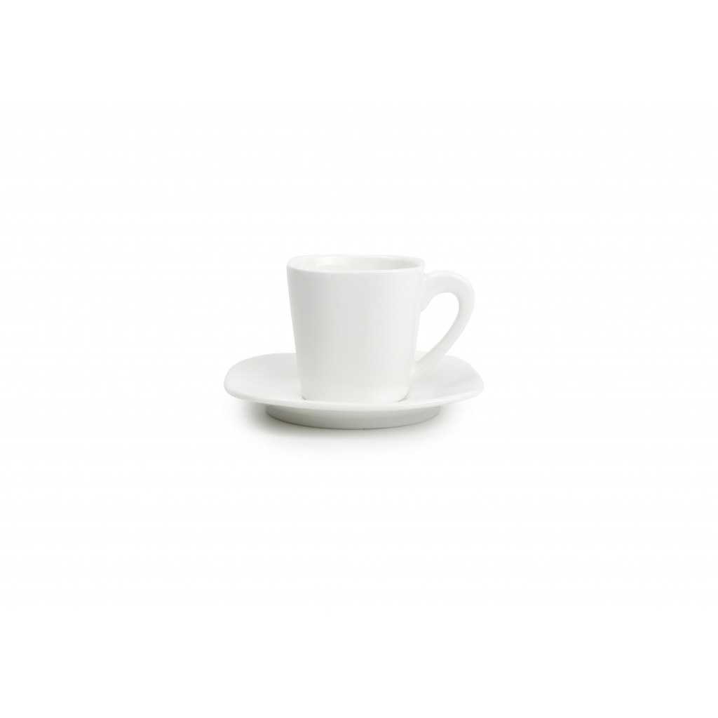 Bonbistro Mocha cup 8cl and saucer white Match