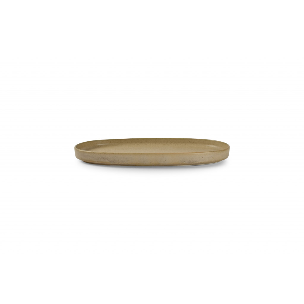 Bonbistro Plate 30x15xH2cm beige Pila