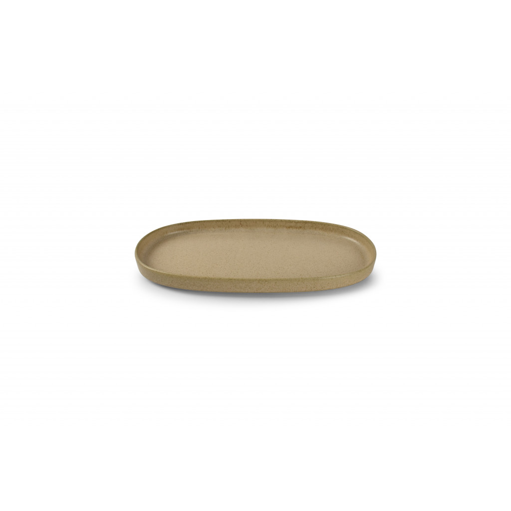 Bonbistro Plate 30x15xH2cm beige Pila