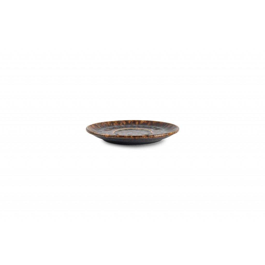 Bonbistro Saucer 15cm brown/blue Resto