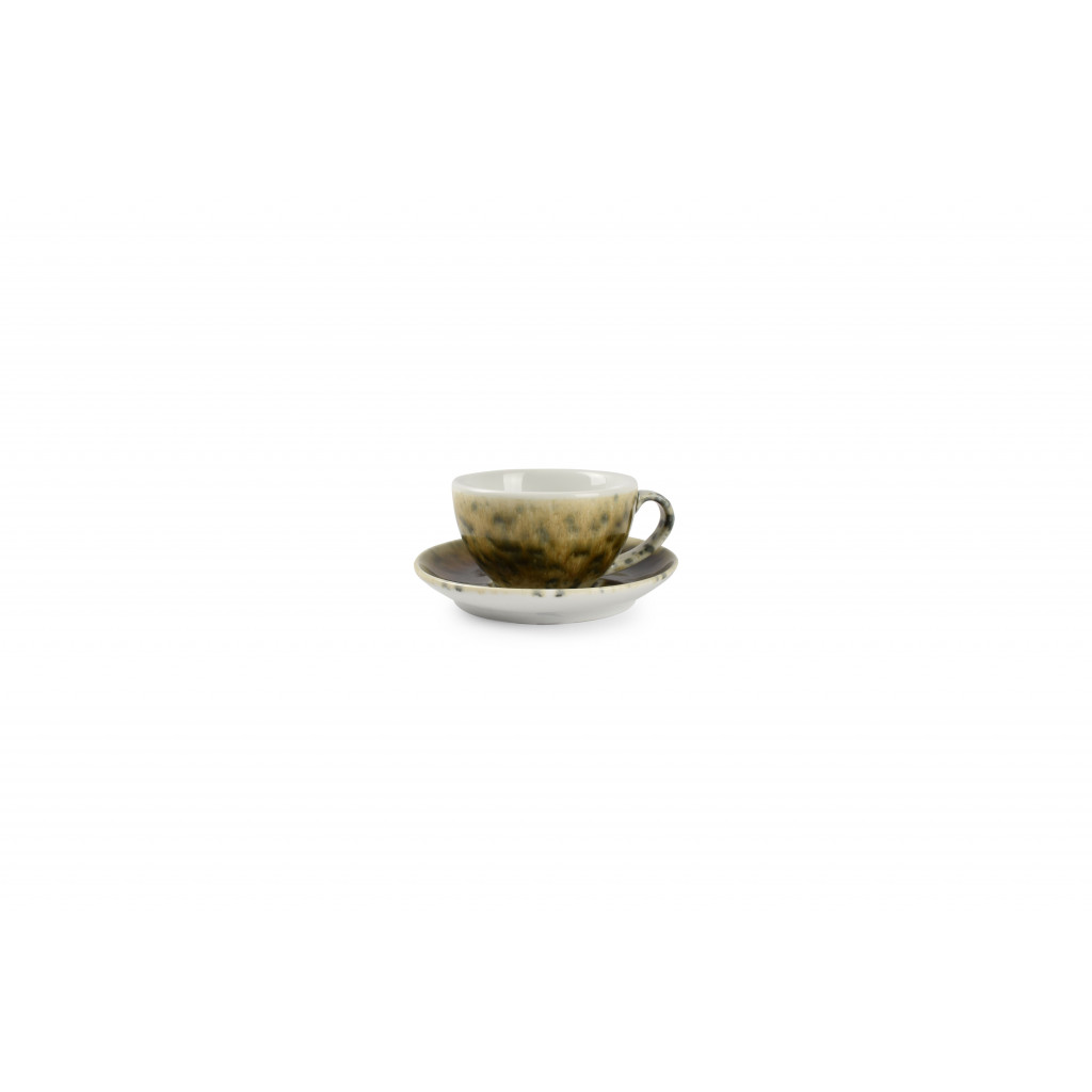 Bonbistro Saucer 13,5cm greenbrown Resto