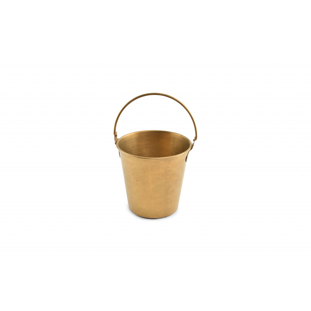 Bonbistro Serving bucket 13,5xH13cm antique gold Serve