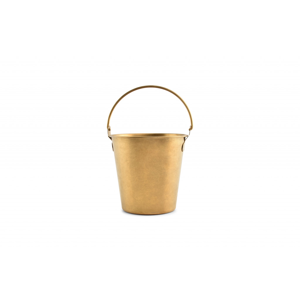 Bonbistro Serving bucket 13,5xH13cm antique gold Serve