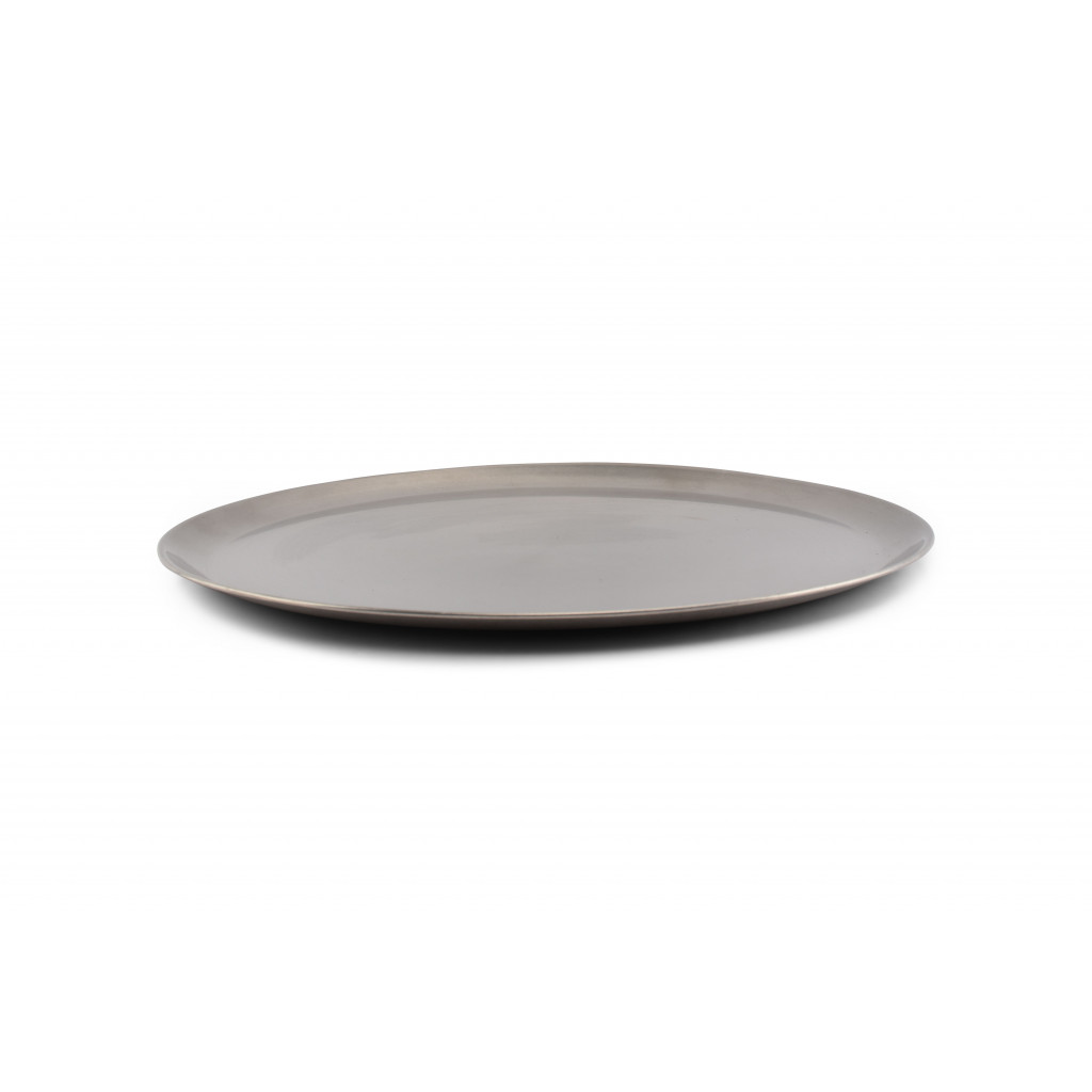 Bonbistro Serving tray 40xH1,5cm antique silver Serve