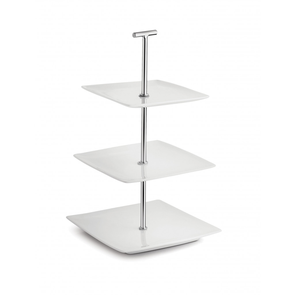 Bonbistro Serving tower 20x20xH33cm white Squito