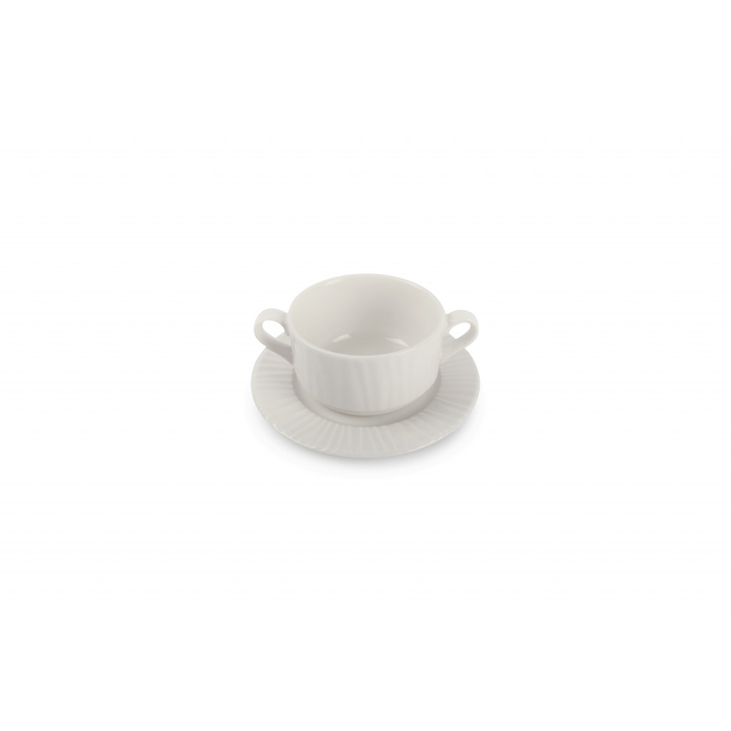 Bonbistro Saucer soup bowl 28cl white Vista