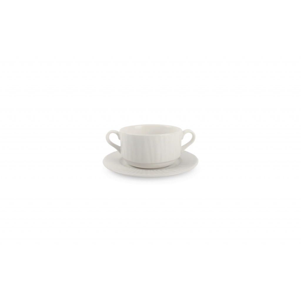 Bonbistro Saucer soup bowl 28cl white Vista