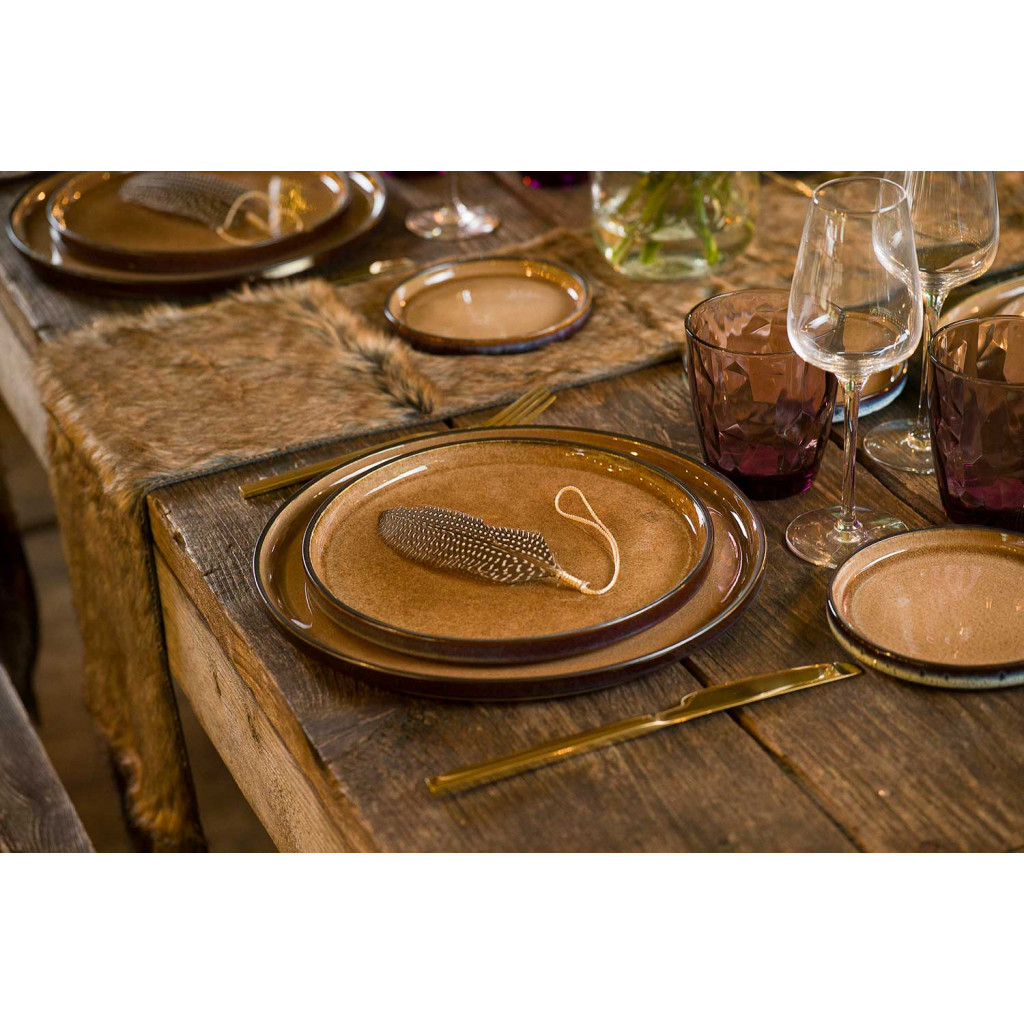 Cosy&Trendy QUINTANA AMBER DESSERT PLATE D22CM