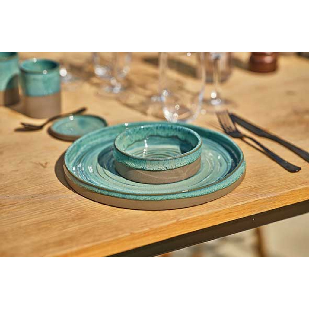 Cosy&Trendy BASALT OCEAN GREEN DINNER PLATE D26CM