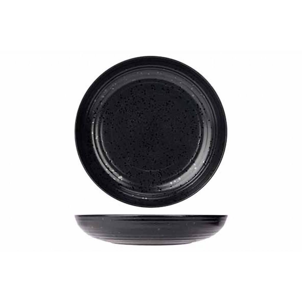 Cosy&Trendy ARTISAN BLACK SOUP PLATE D25CMCOUPE 940ML