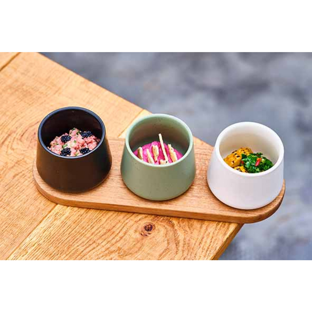 Cosy&Trendy BITES APEROSET 4PCS - SERVING BOARD30X10CM + 3X BOWL D9X7CM