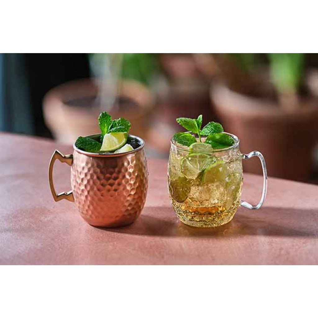 Cosy&Trendy MOSCOW MULE GLASS HAMMERTONE TRANSPARENT