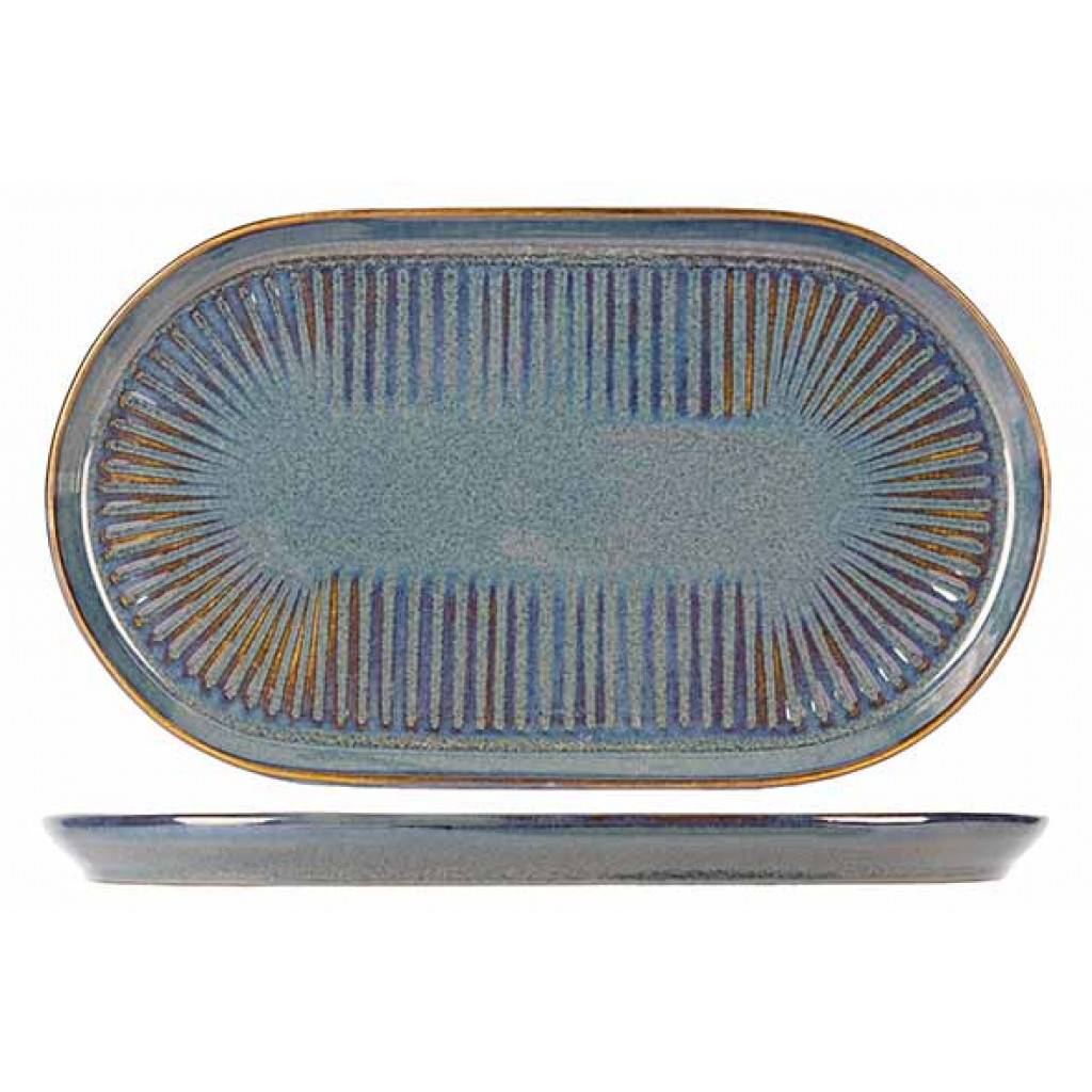 Cosy&Trendy SOLAS BLUE OVAL PLATE 28X16,5CM