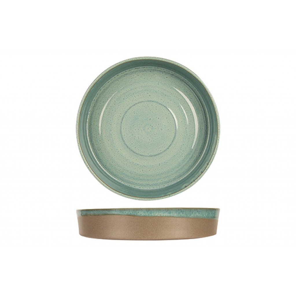 Cosy&Trendy BASALT OCEAN GREEN SOUP PLATE D24XH4CM