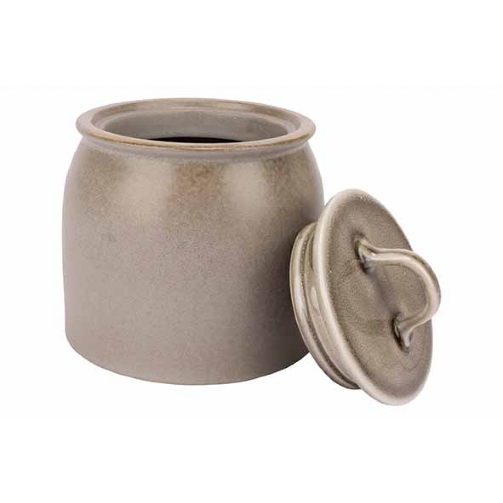 Cosy&Trendy FOREST STORAGE POT WIT LIDD15,5XH13CM