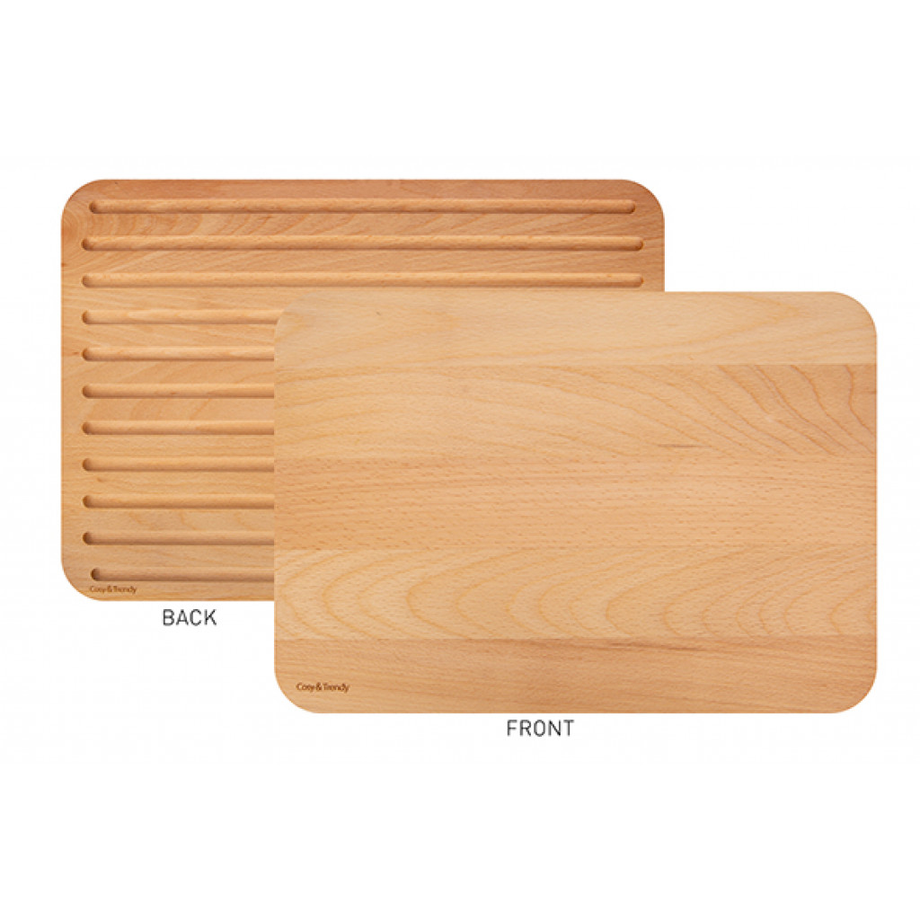 Cosy&Trendy ONESTA BREAD BOARD 39X29XH2CM RECTANBEECH DOUBLE SIDED USE